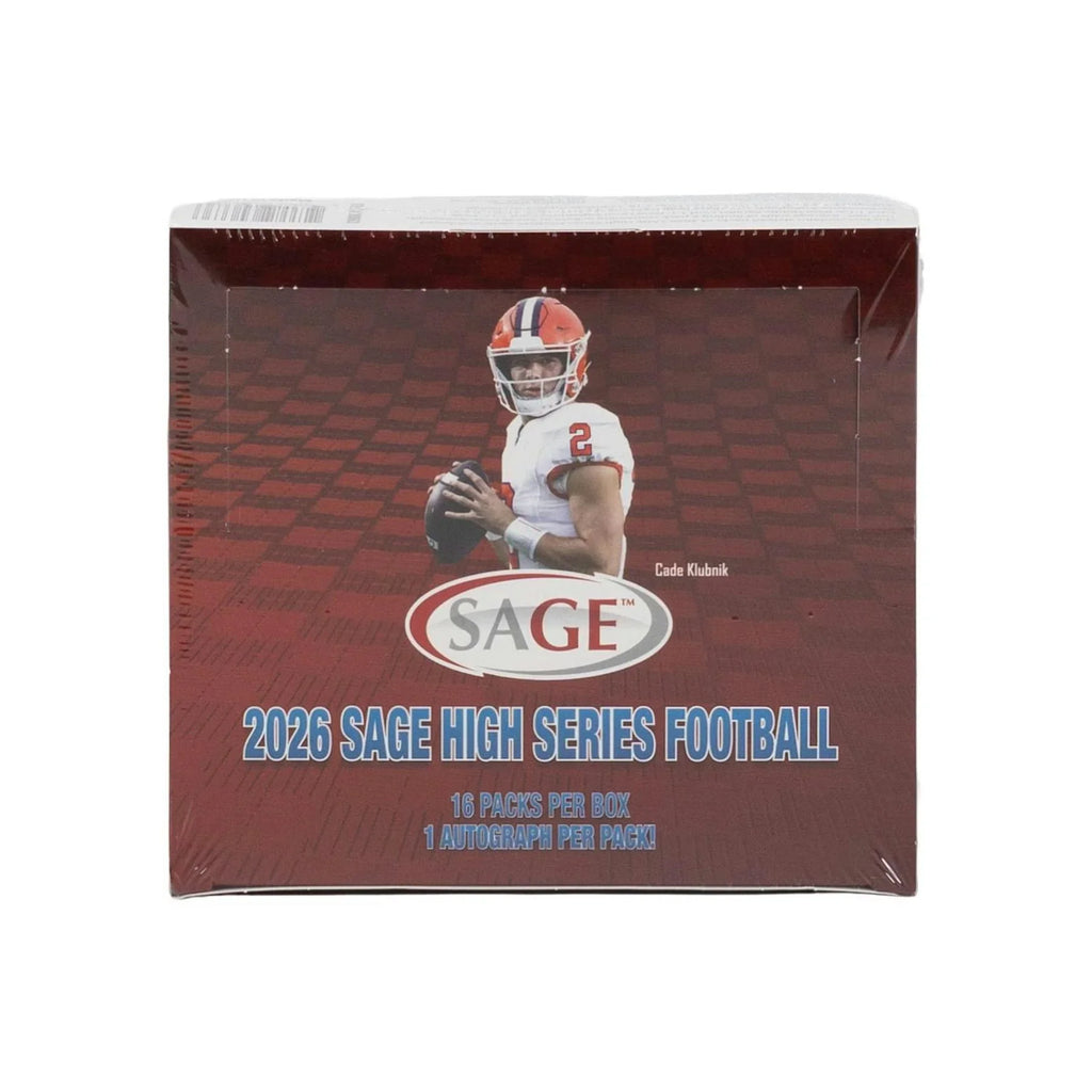 2026 Sage High Series Football Hobby 16 Box Case (Ships Sealed Only)