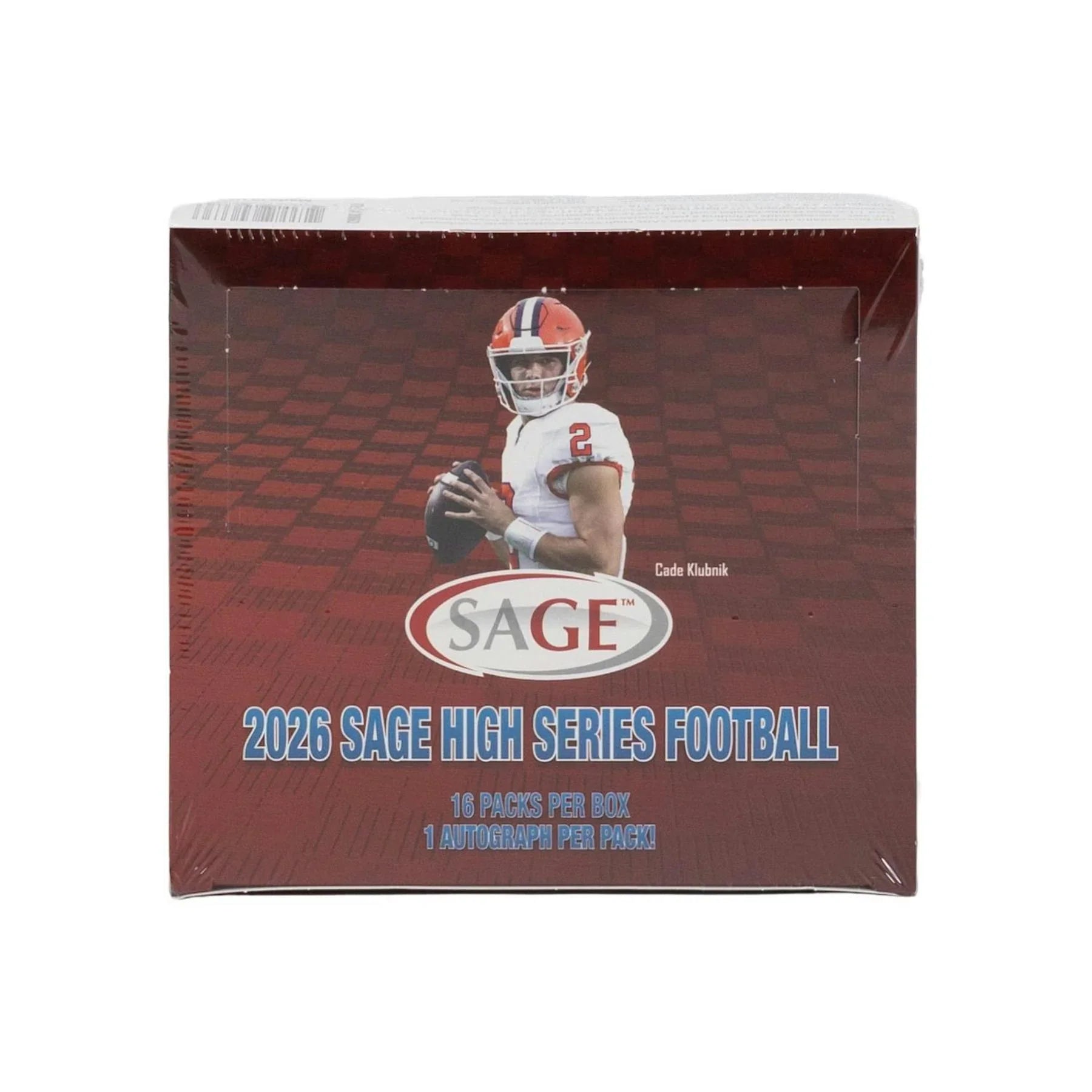 2026 Sage High Series Football Hobby 16 Box Case (Ships Sealed Only)