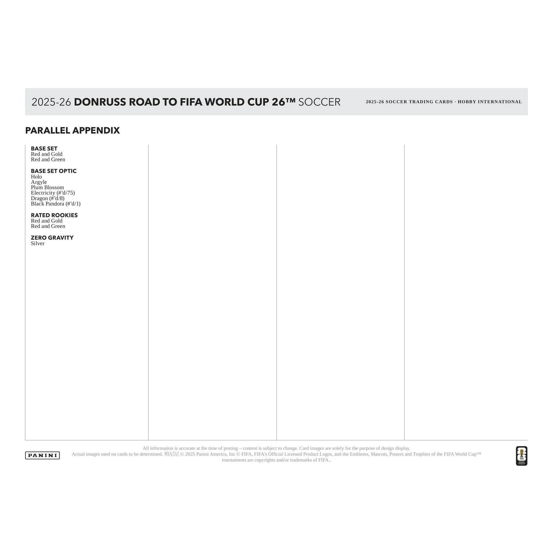 2025 26 Panini Donruss Road to FIFA World Cup Soccer Hobby International 12 Box Case (Ships Sealed Only)
