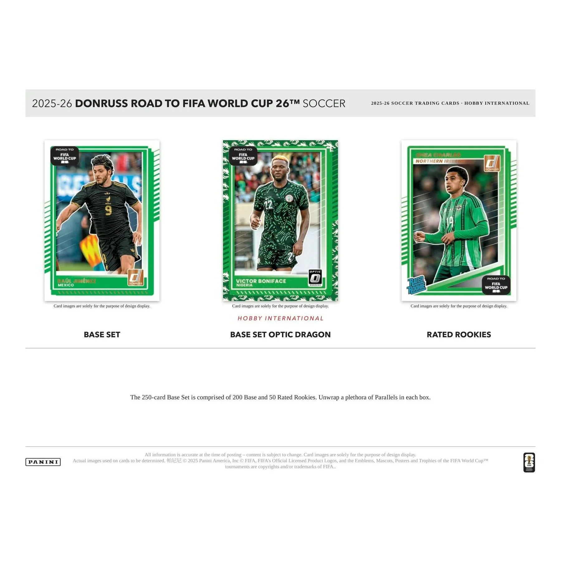 2025 26 Panini Donruss Road to FIFA World Cup Soccer Hobby International 12 Box Case (Ships Sealed Only)