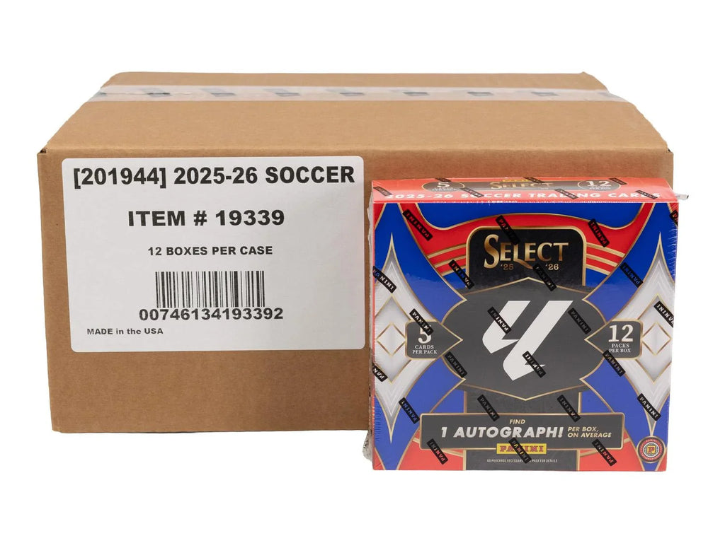 2025 26 Panini Select La Liga Soccer Hobby International 12 Box Case (Ships Sealed Only)