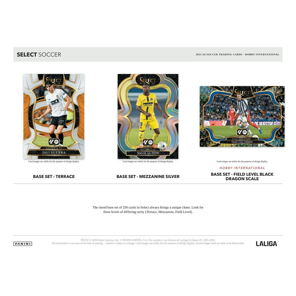 2025 26 Panini Select La Liga Soccer Hobby International 12 Box Case (Ships Sealed Only)