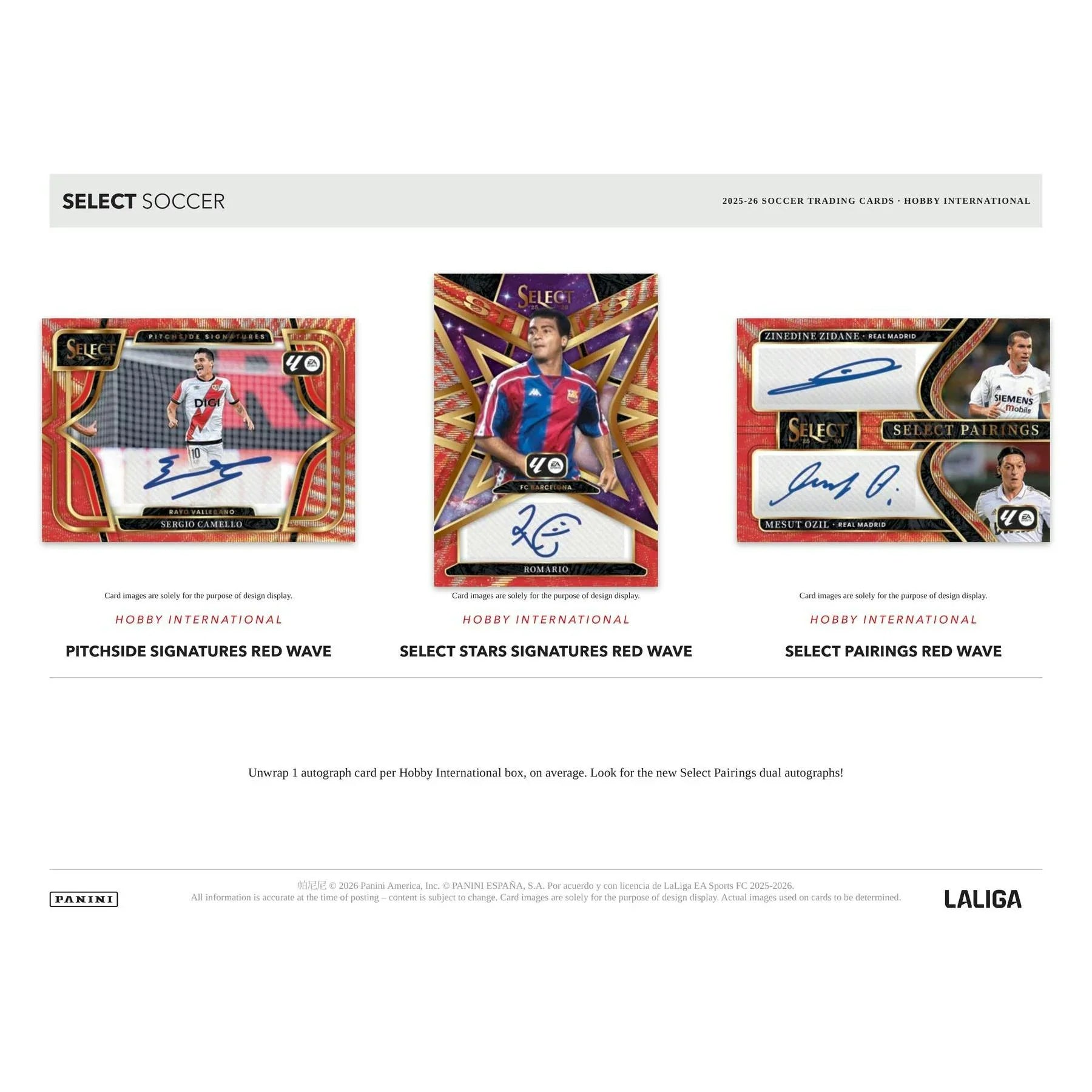 2025 26 Panini Select La Liga Soccer Hobby International 12 Box Case (Ships Sealed Only)