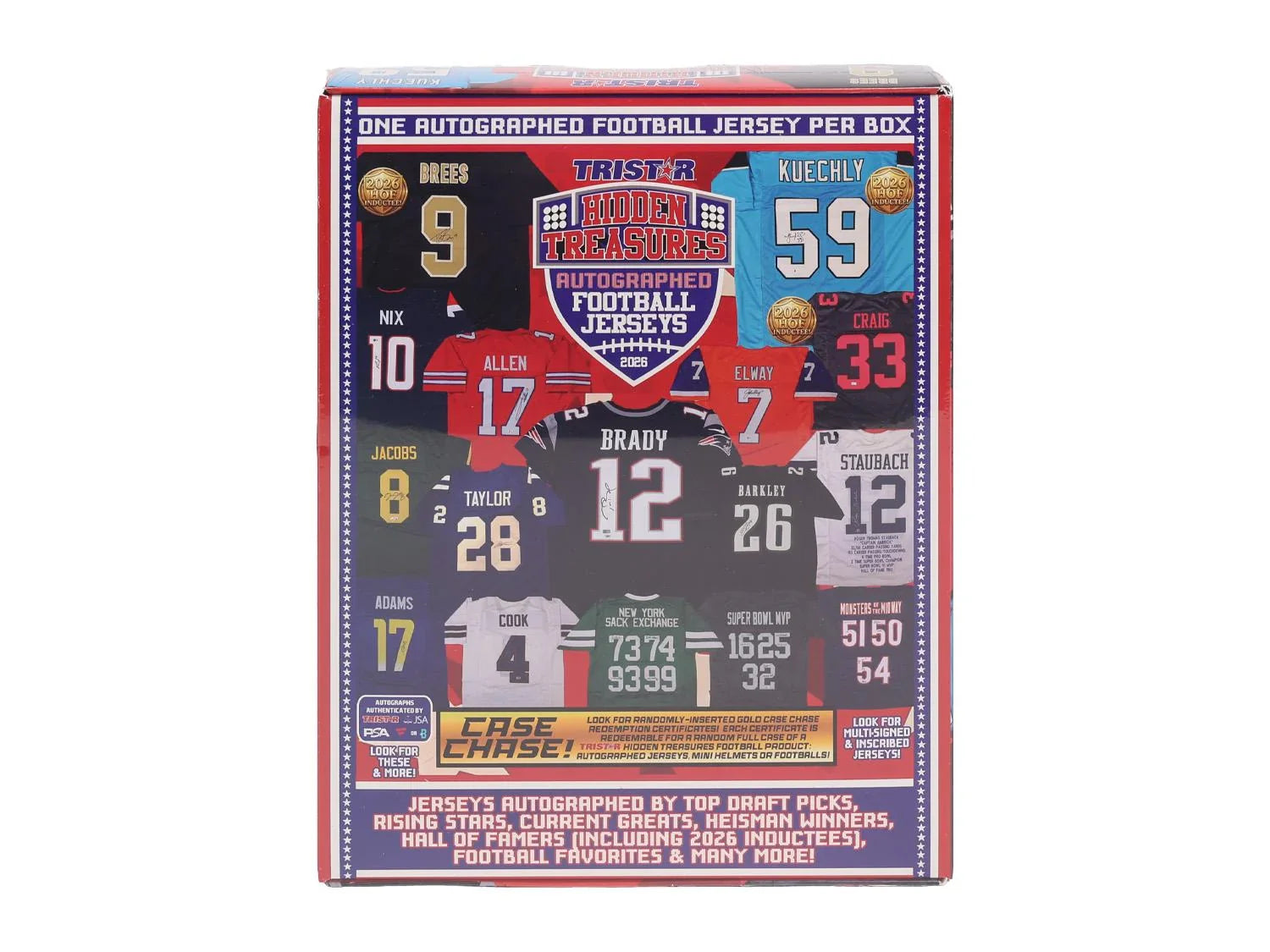 2026 TriStar Hidden Treasures Autographed Football Jersey Hobby Box (Ships Sealed Only)
