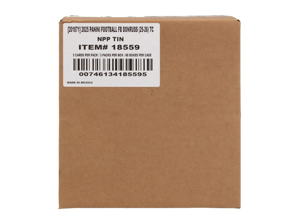 2025 Panini Donruss Football Winter Holiday 60 Tin Case Box (Ships Sealed Only)