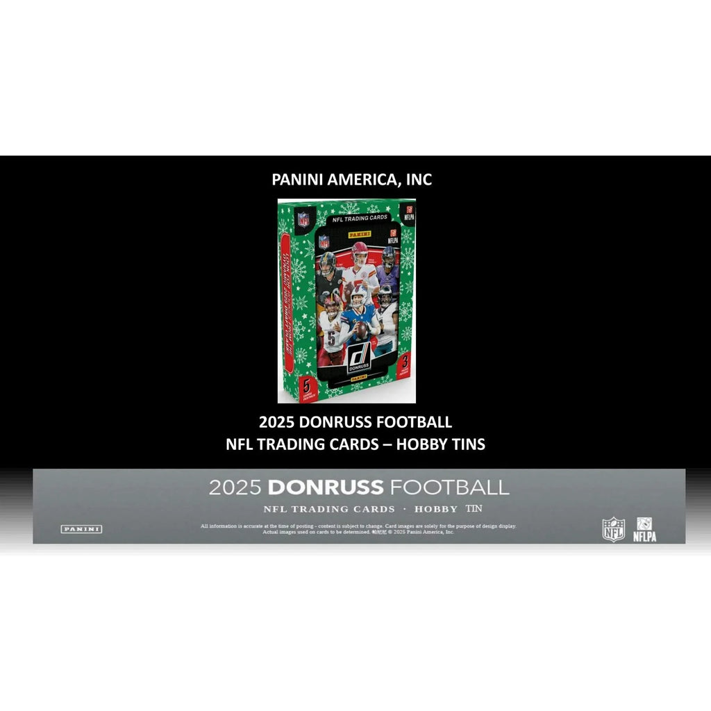 2025 Panini Donruss Football Winter Holiday 60 Tin Case Box (Ships Sealed Only)