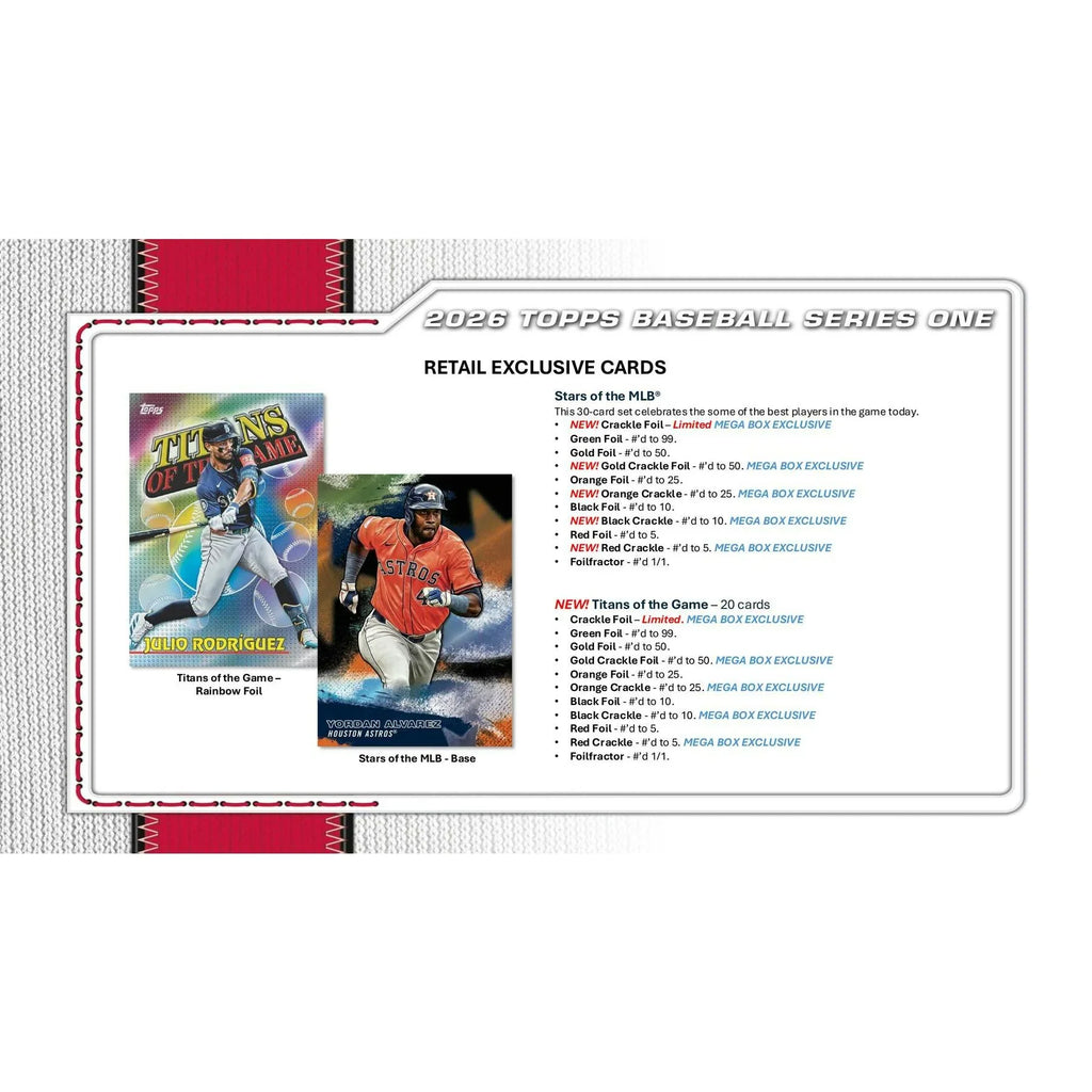 2026 Topps Series 1 Baseball Fanatics Blaster 40 Box Case (Ships Sealed Only) - D1
