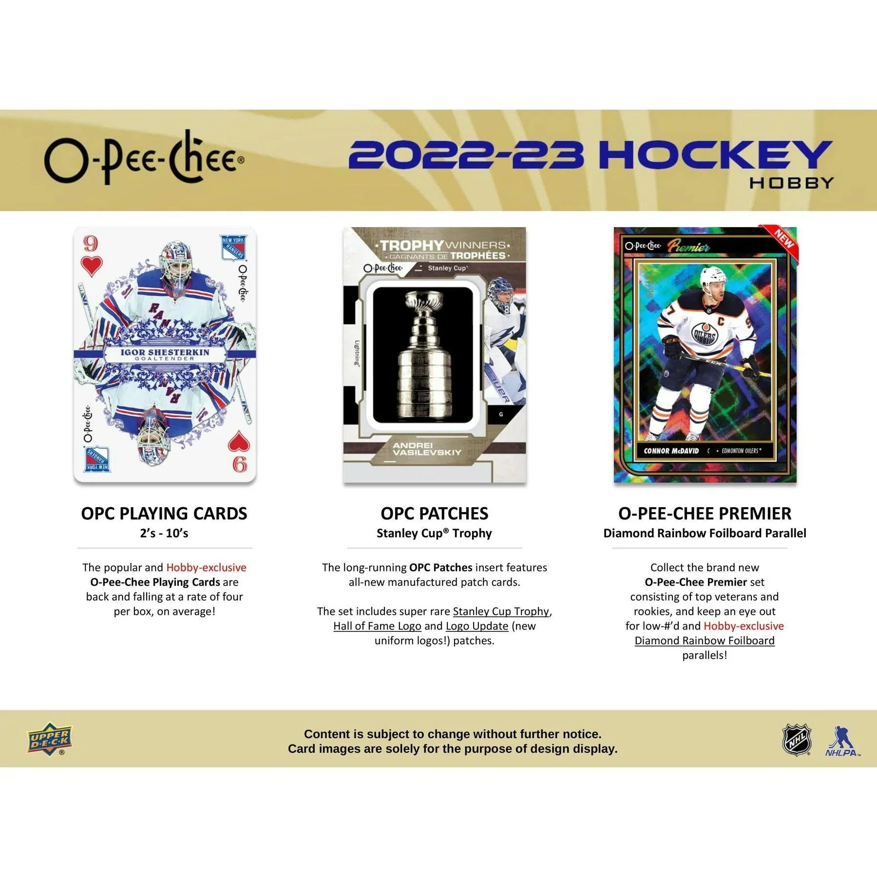 2022 23 Upper Deck O Pee Chee Hockey Hobby 16 Box Case (Ships Sealed Only)
