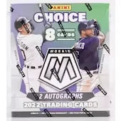 2022 Panini Mosaic Choice Baseball Hobby Box (Ships Sealed Only)