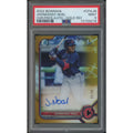 Jhonkensy Noel Signed 2022 Bowman Chrome Gold Refractor Rookie Auto | PSA 9 #37