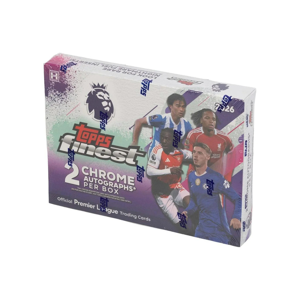 2025 26 Topps Finest Premier League Hobby Box (Ships Sealed Only)