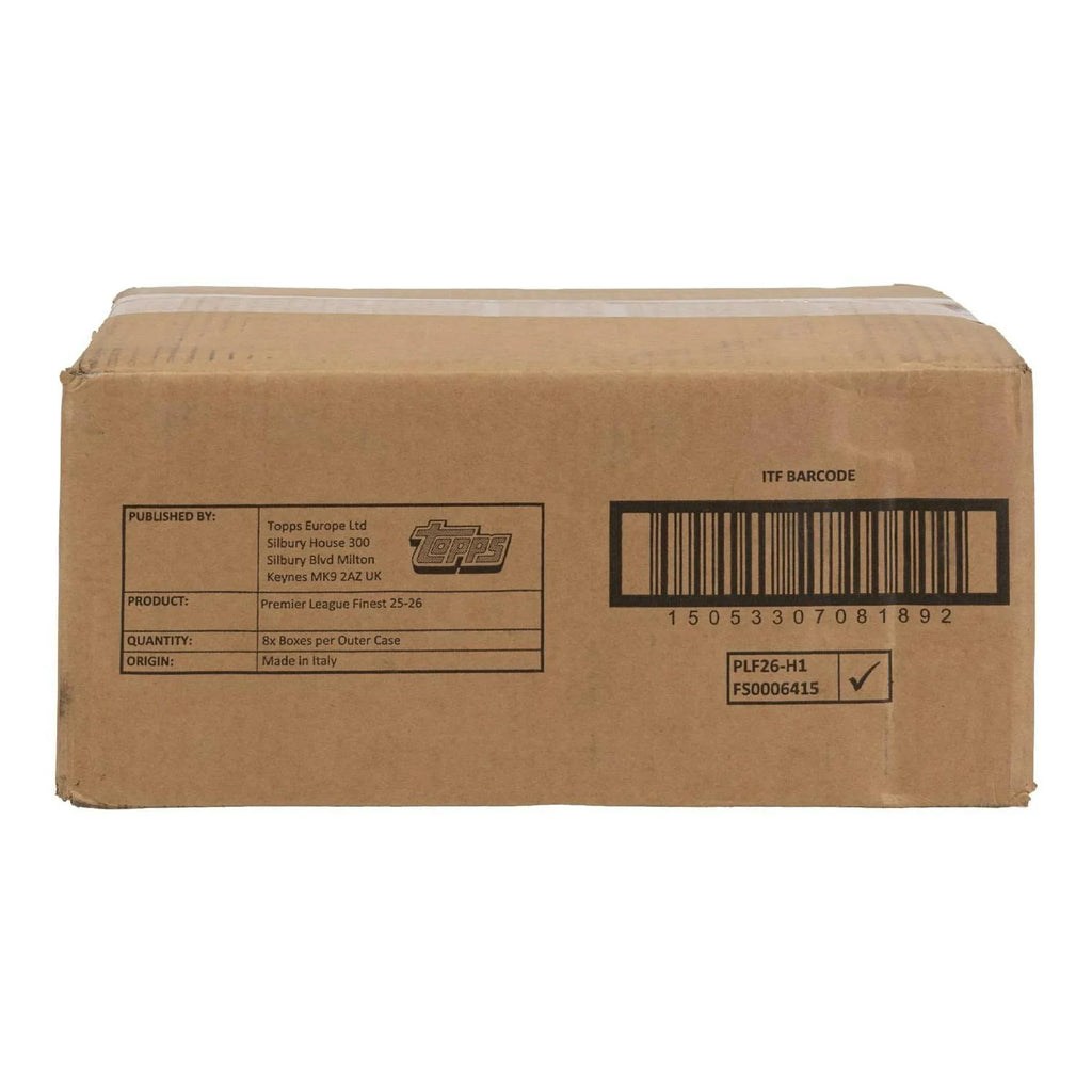 2026 Topps Finest Premier League EPL Soccer Hobby 8 Box Case (Ships Sealed Only)