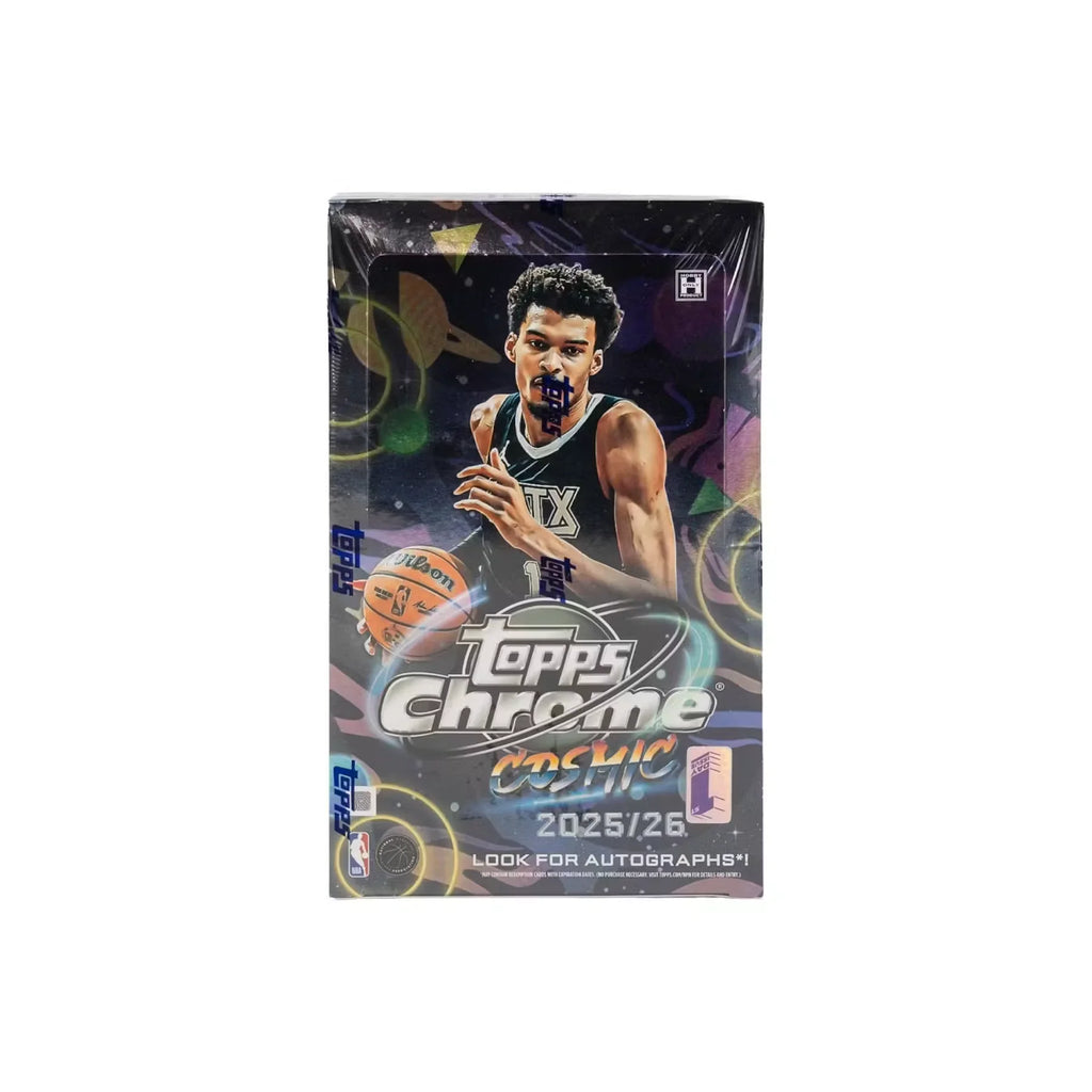 2025 26 Topps Cosmic Chrome Basketball Hobby Box First Day Issue (Ships Sealed Only)