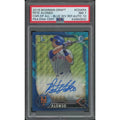 Pete Alonso 2016 Bowman Chrome Draft Rookie Autograph | Blue Wave Refractor PSA 7 #134