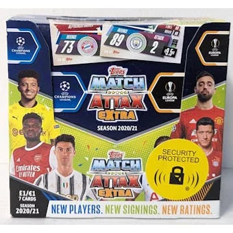 2020 21 Topps Match Attax Extra Soccer Hobby Box (Ships Sealed Only)