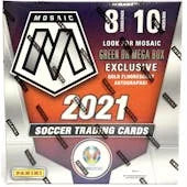 2020 21 Panini Mosaic UEFA Euro 2020 Soccer Mega Box Gold Fluorescent Parallels (Ships Sealed Only)