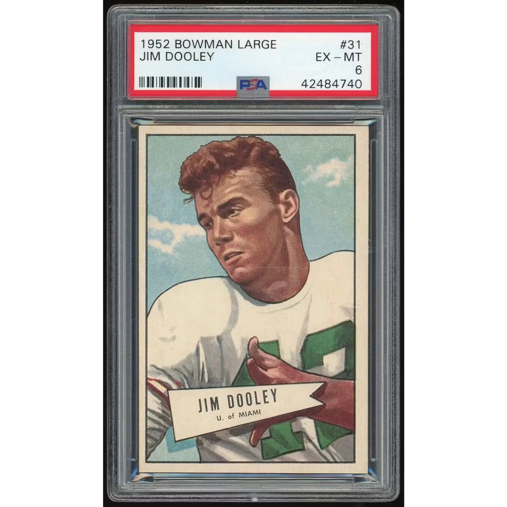 Jim Dooley 1952 Bowman Large #31 | PSA 6