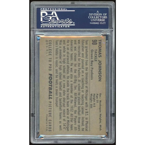 1952 Bowman Large #90 Thomas Johnson | PSA 5