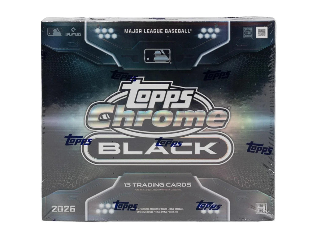 2026 Topps Chrome Black Baseball Hobby Box (Ships Sealed Only) - D