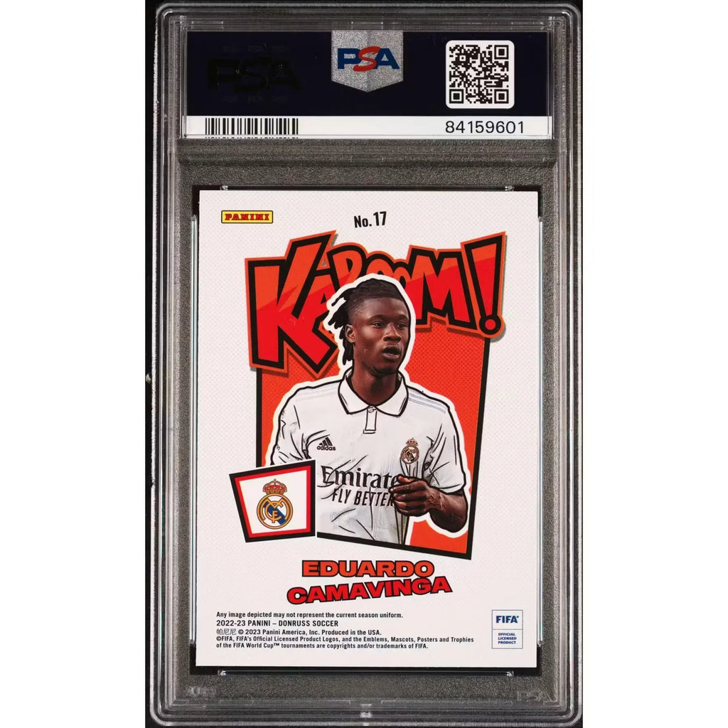 Eduardo Camavinga 2022 Panini Donruss Kaboom #17 Card | PSA 10