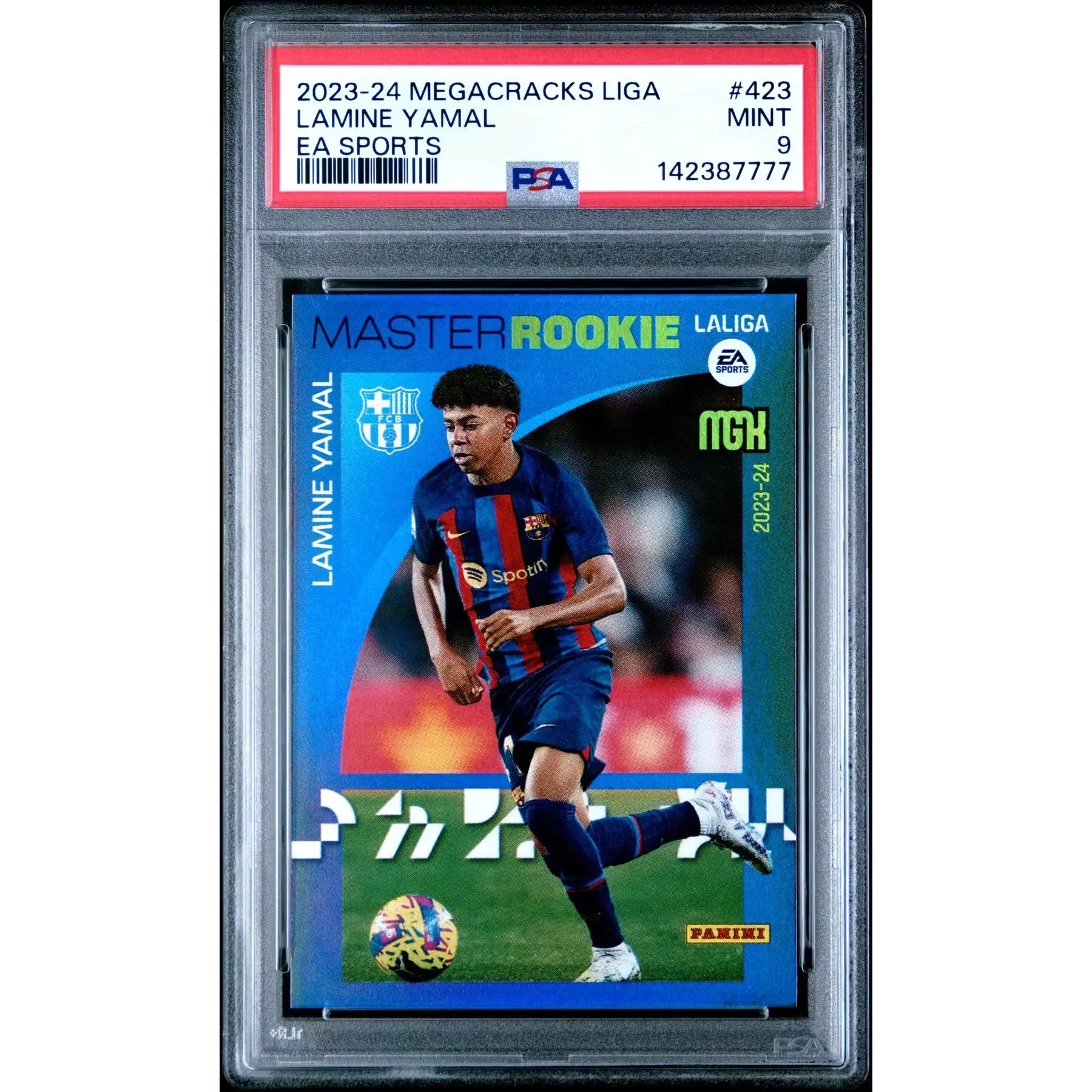 Lamine Yamal 2023-24 Panini Megacracks #423 | PSA 9 Rookie