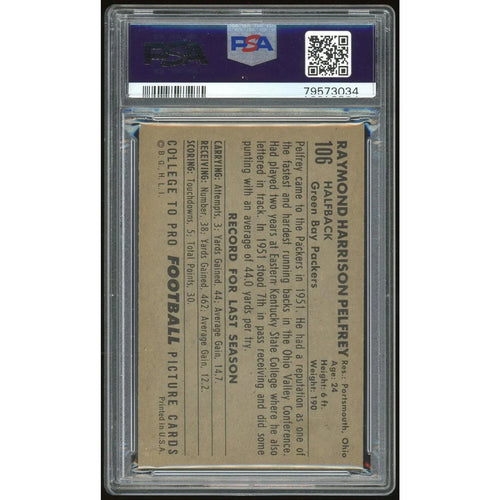 1952 Bowman Large #106 Ray Pelfrey | PSA 6