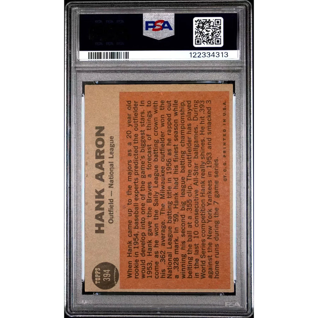 1962 Topps Hank Aaron All Star #394 | PSA 3