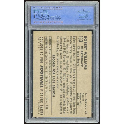 1952 Bowman Large #133 Bob Williams | PSA 6