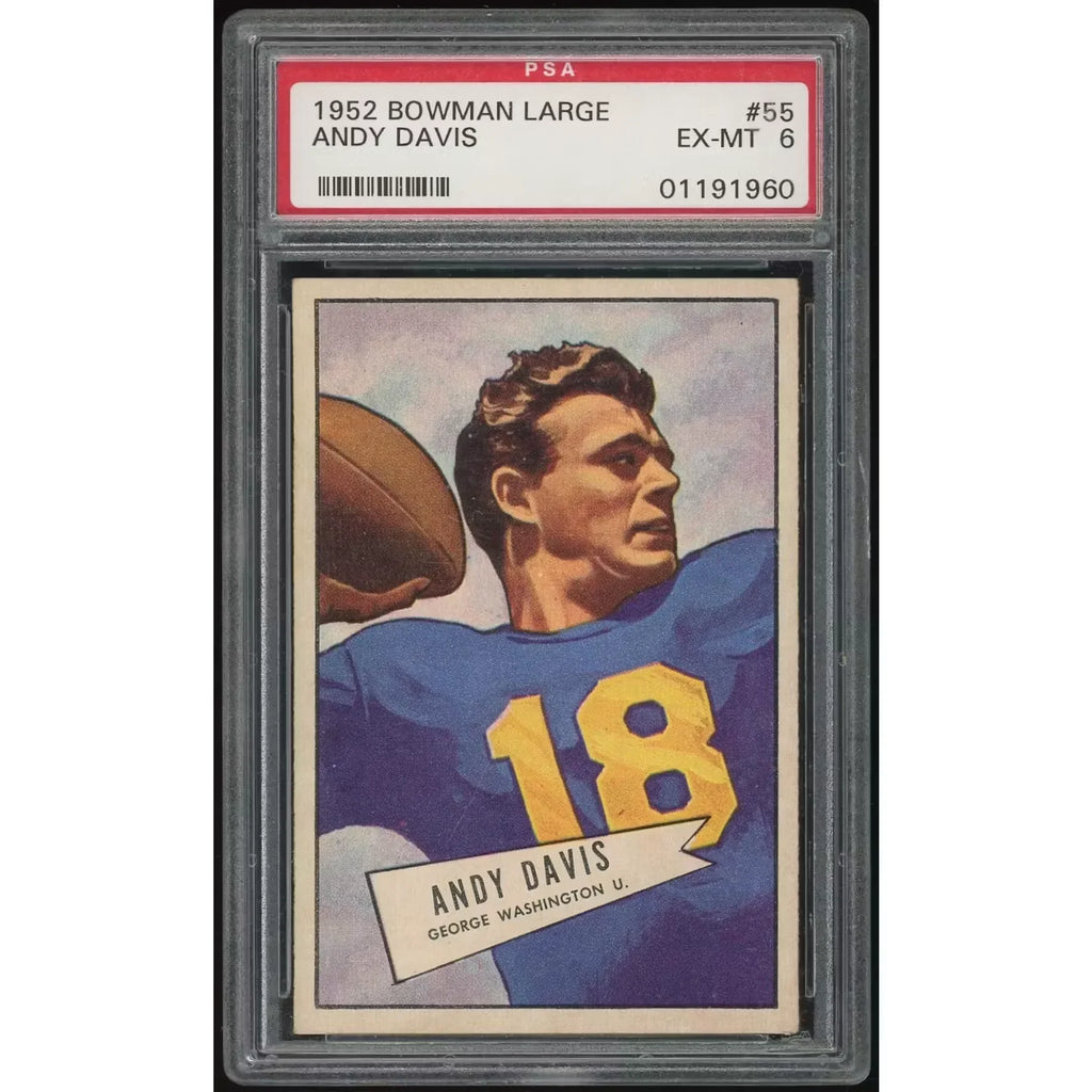 1952 Bowman Large #55 Andy Davis Baseball Card | PSA 6 1960