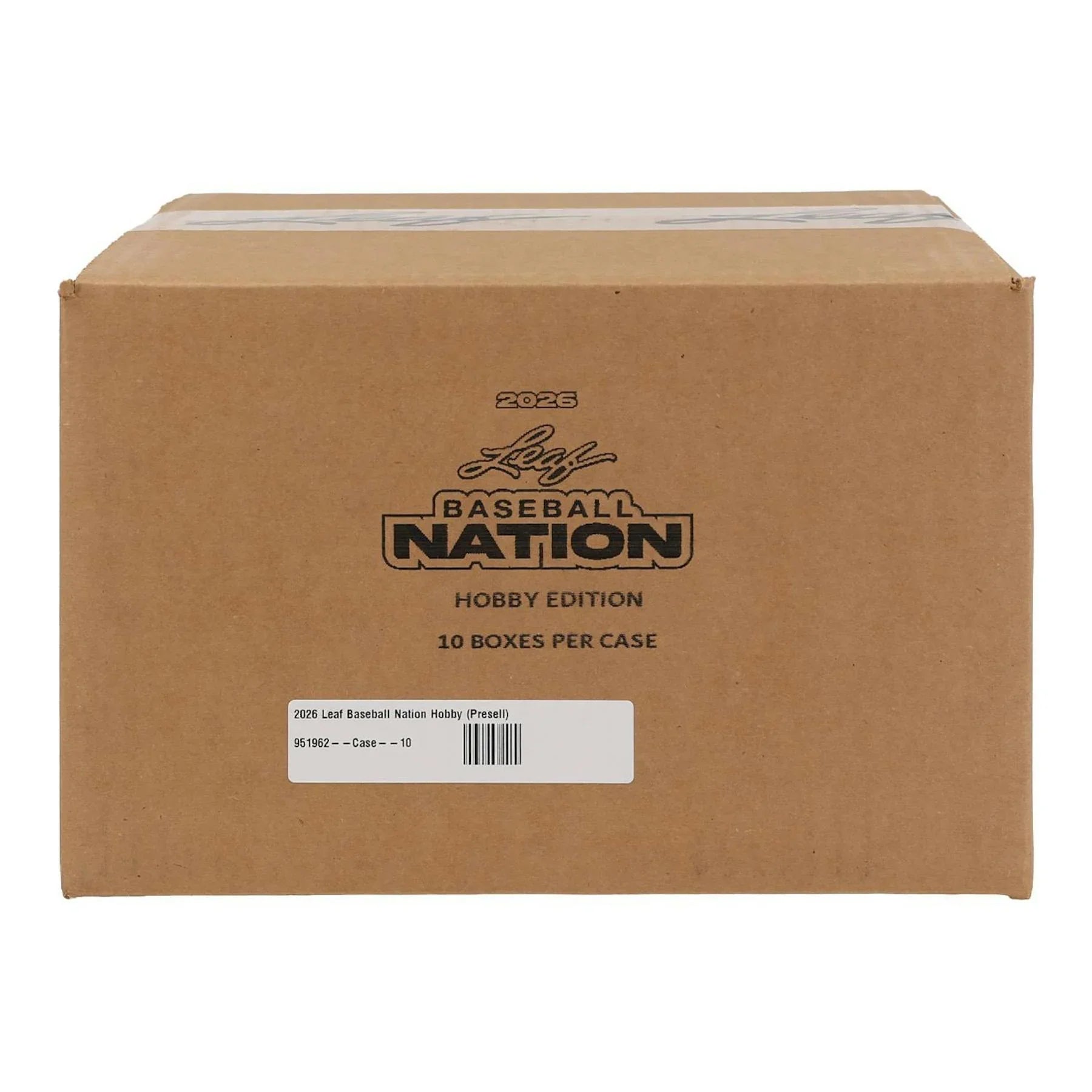 2026 Leaf Baseball Nation Hobby 10 Box Case (Ships Sealed Only) - D2
