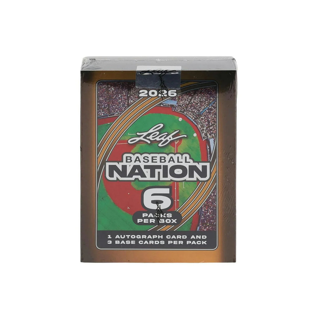 2026 Leaf Baseball Nation Hobby 10 Box Case (Ships Sealed Only) - D2