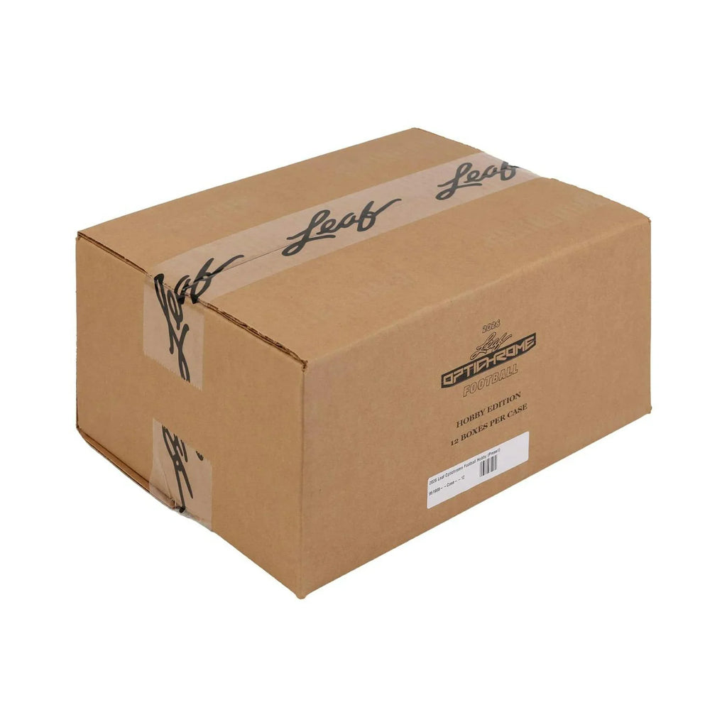 2026 Leaf Optichrome Football Hobby 12 Box Case (Ships Sealed Only) - D2