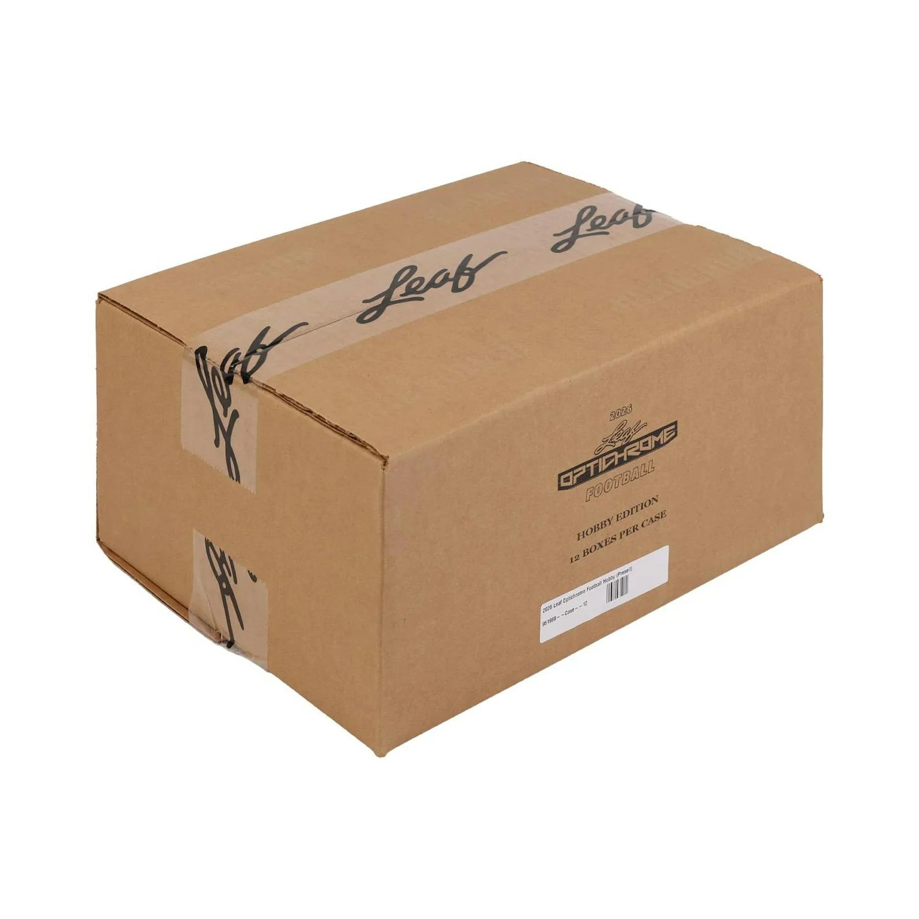 2026 Leaf Optichrome Football Hobby 12 Box Case (Ships Sealed Only) - D2