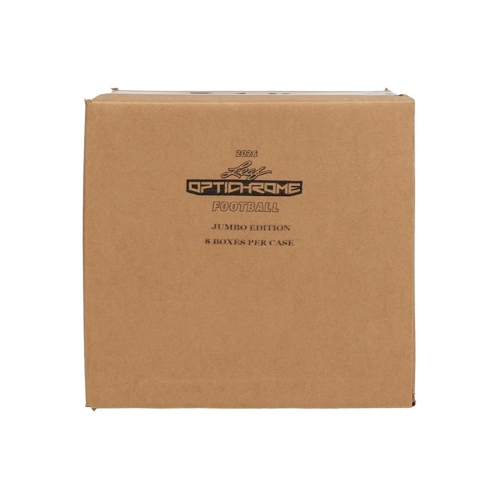 2026 Leaf Optichrome Football Hobby Jumbo 8 Box Case (Ships Sealed Only)