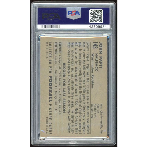 1952 Bowman Large #143 John Papit | PSA 5.5