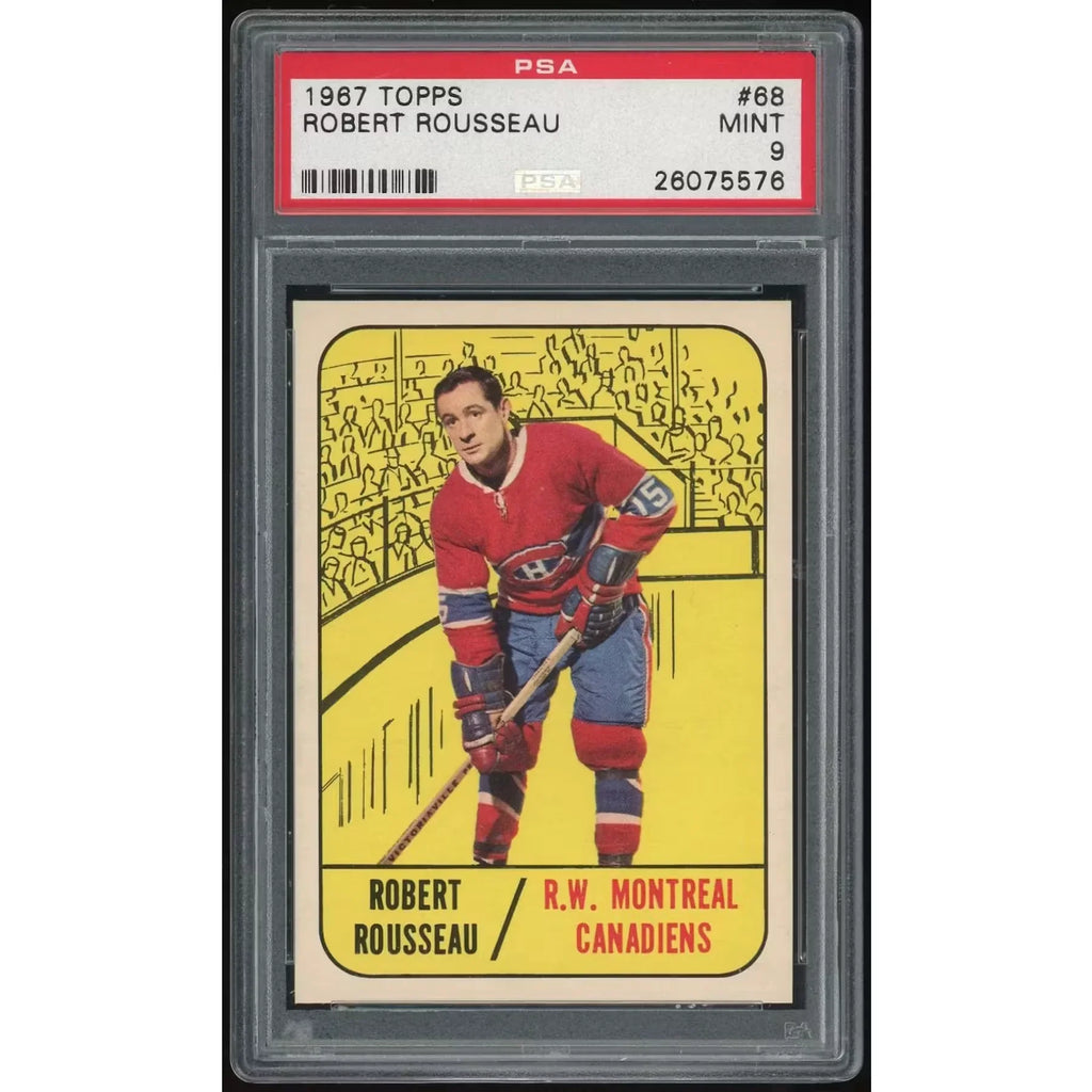 Robert Rousseau 1967-68 Topps #68 Card | PSA 9