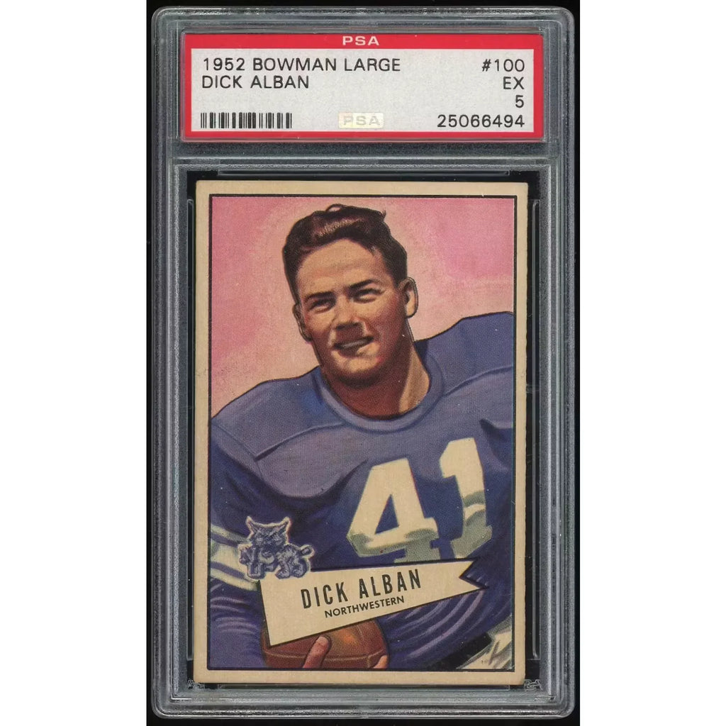 1952 Bowman Large #100 Dick Alban Baseball Card | PSA 5