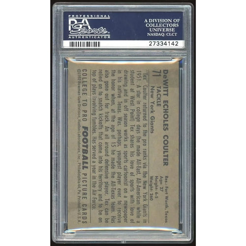 1952 Bowman Large #71 Tex Coulter Baseball Card | PSA 5