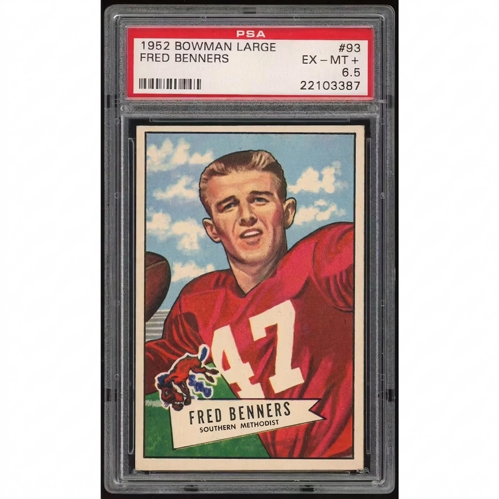 Fred Benners 1952 Bowman Large Card #93 | PSA 6.5