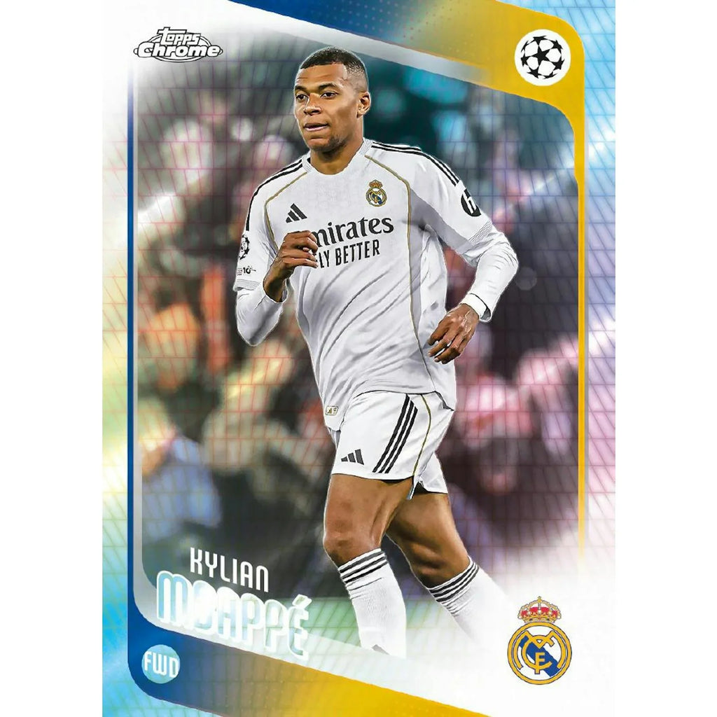 Topps Chrome UEFA Club 2025 26 Competitions Soccer First Day Issue Hobby 12 Box Case (Ships Sealed Only)
