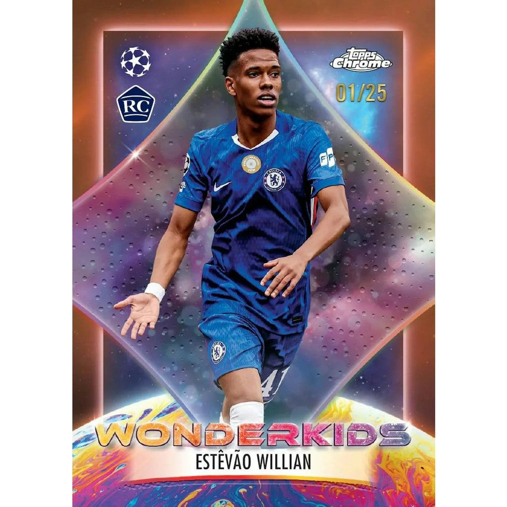 Topps Chrome UEFA Club 2025 26 Competitions Soccer First Day Issue Hobby 12 Box Case (Ships Sealed Only)