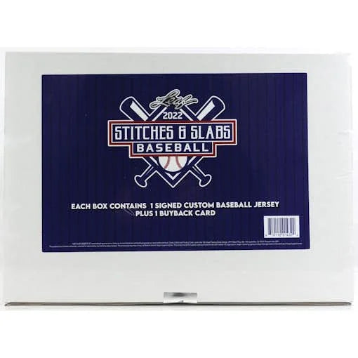 2022 Leaf Stitches and Slabs Baseball Hobby Box (Ships Sealed Only)