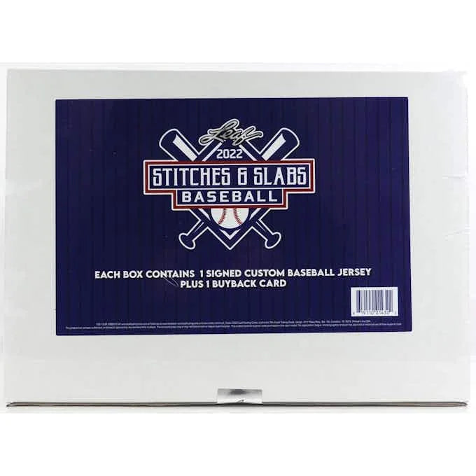 2022 Leaf Stitches and Slabs Baseball Hobby Box (Ships Sealed Only)