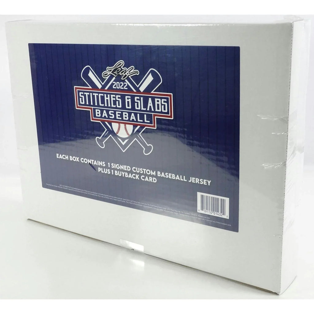2022 Leaf Stitches and Slabs Baseball Hobby Box (Ships Sealed Only)