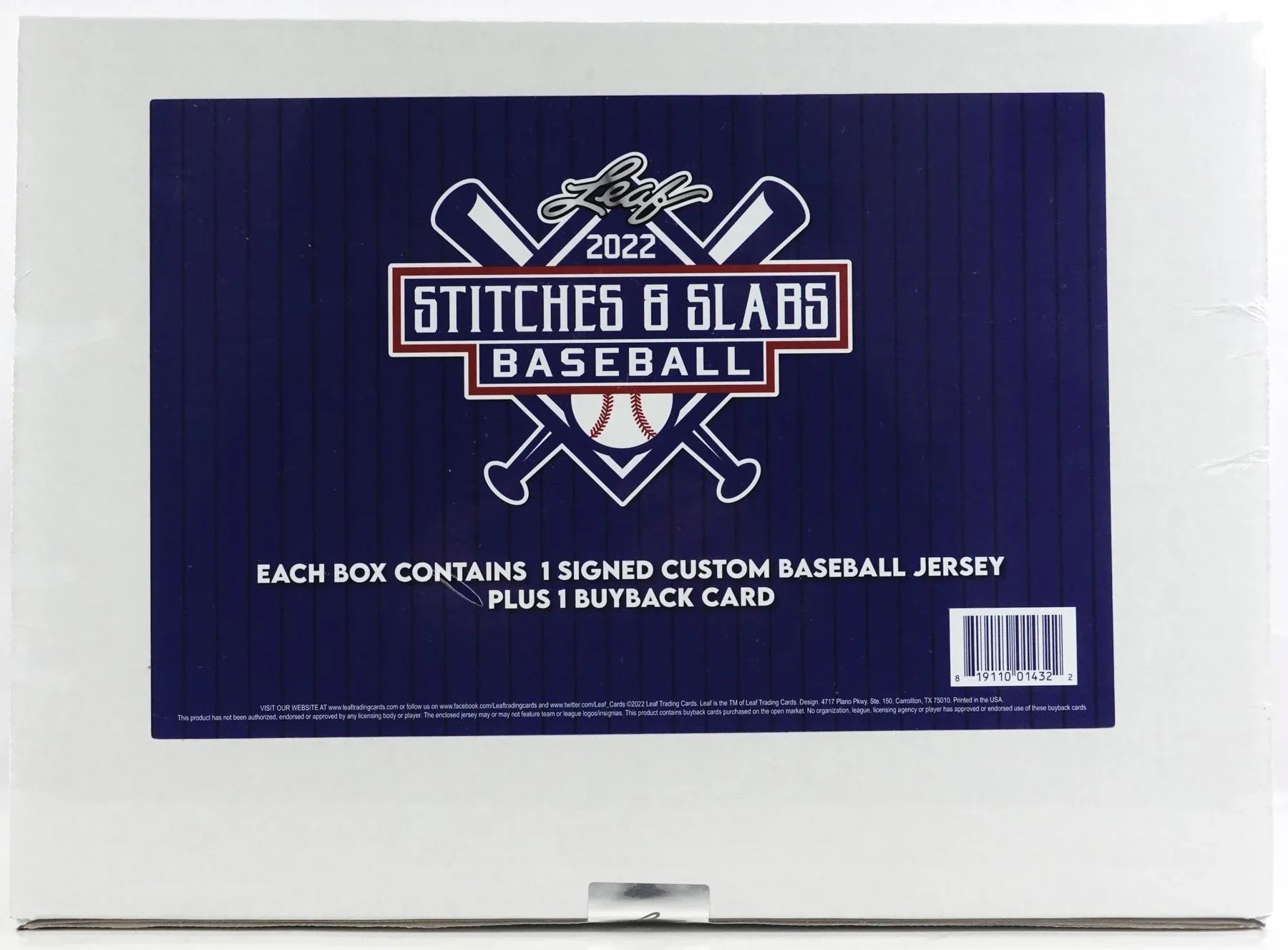 2022 Leaf Stitches and Slabs Baseball Hobby Box (Ships Sealed Only)