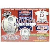 2021 TriStar Autographed Baseball Celebrating Atlanta s Championship Hobby Box (Ships Sealed Only)