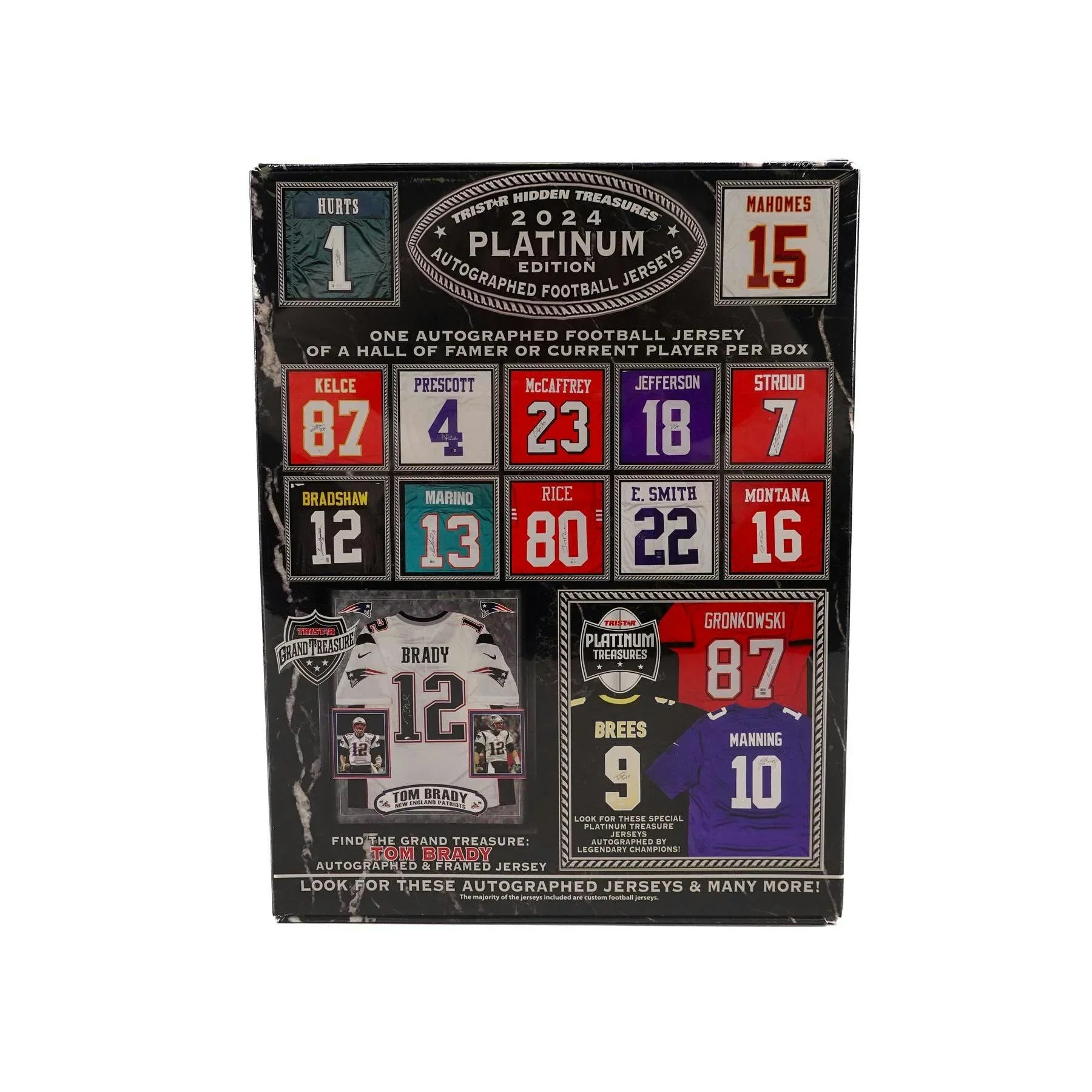 2024 TriStar Hidden Treasures Platinum Edition Autographed Football Jersey Hobby Box (Ships Sealed Only)