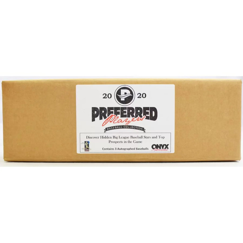2020 Onyx Preferred Players Collection Baseball 3 Box Hobby Case (Ships Sealed Only)