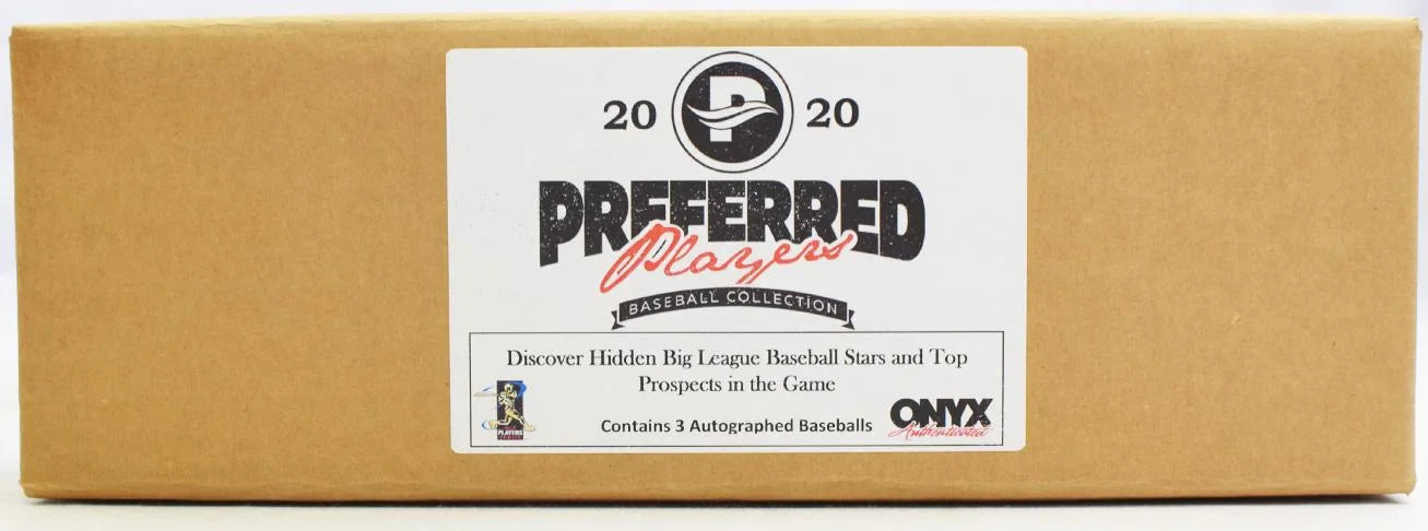 2020 Onyx Preferred Players Collection Baseball 3 Box Hobby Case (Ships Sealed Only)