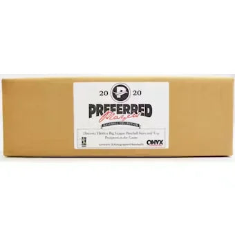 2020 Onyx Preferred Players Collection Baseball 3 Box Hobby Case (Ships Sealed Only)